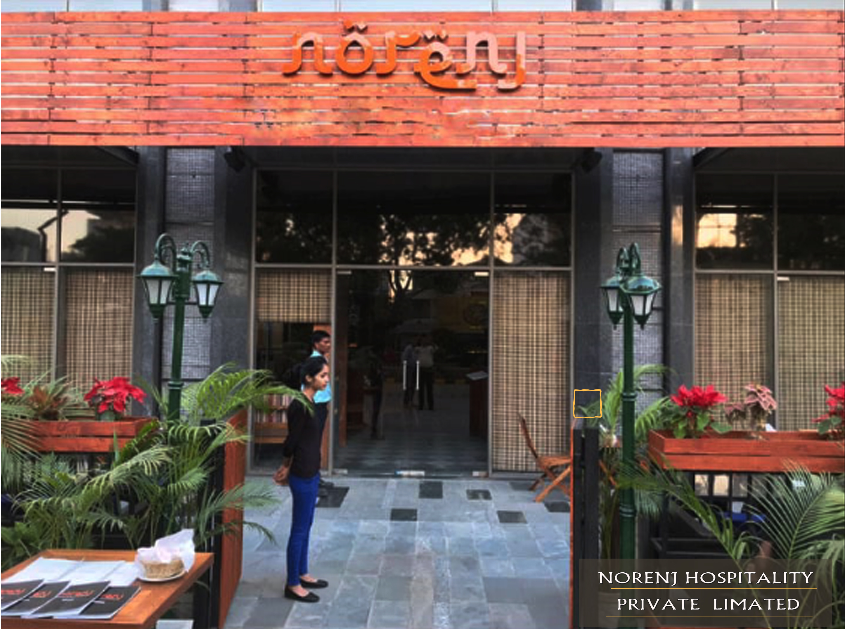 Norenj fine dining restaurant interior